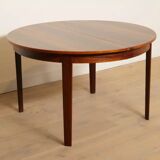 Vintage round dining table | extendable | Rosewood