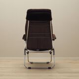 Fauteuil en velours marron, design danois, années 1970, production : Danemark