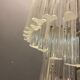 Italian murano prism spiral chandelier