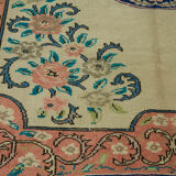 Tapis turc fait à la main des années 1980, 238 cm x 330 cm