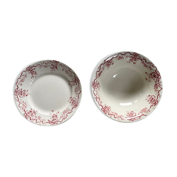 Two ceramic dishes from Longwy