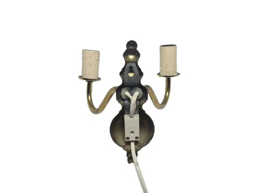 BVS wall lamp with two arms in art deco style