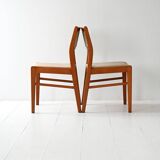 Set of 4 Scandinavian teak chairs 1960s with original upholstery