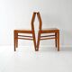 4 chaises scandinaves en teck et tissu d'origine, années 1960