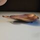 Brass-plated bronze pear-shaped pocket emptier – organic design – 1960s