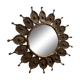 Brutalist brass and copper mirror 1960 design