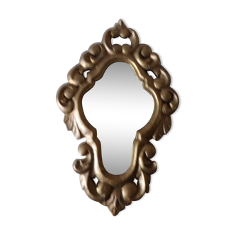 Miroir en bois peint 28x18cm