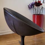 Zanotta Hillroad armchair by Christophe Pillet brown leather Italy 1990 Modern