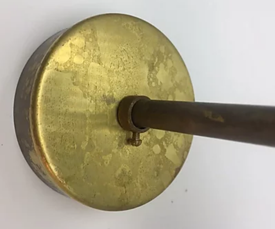 1960's black shell wall sconces