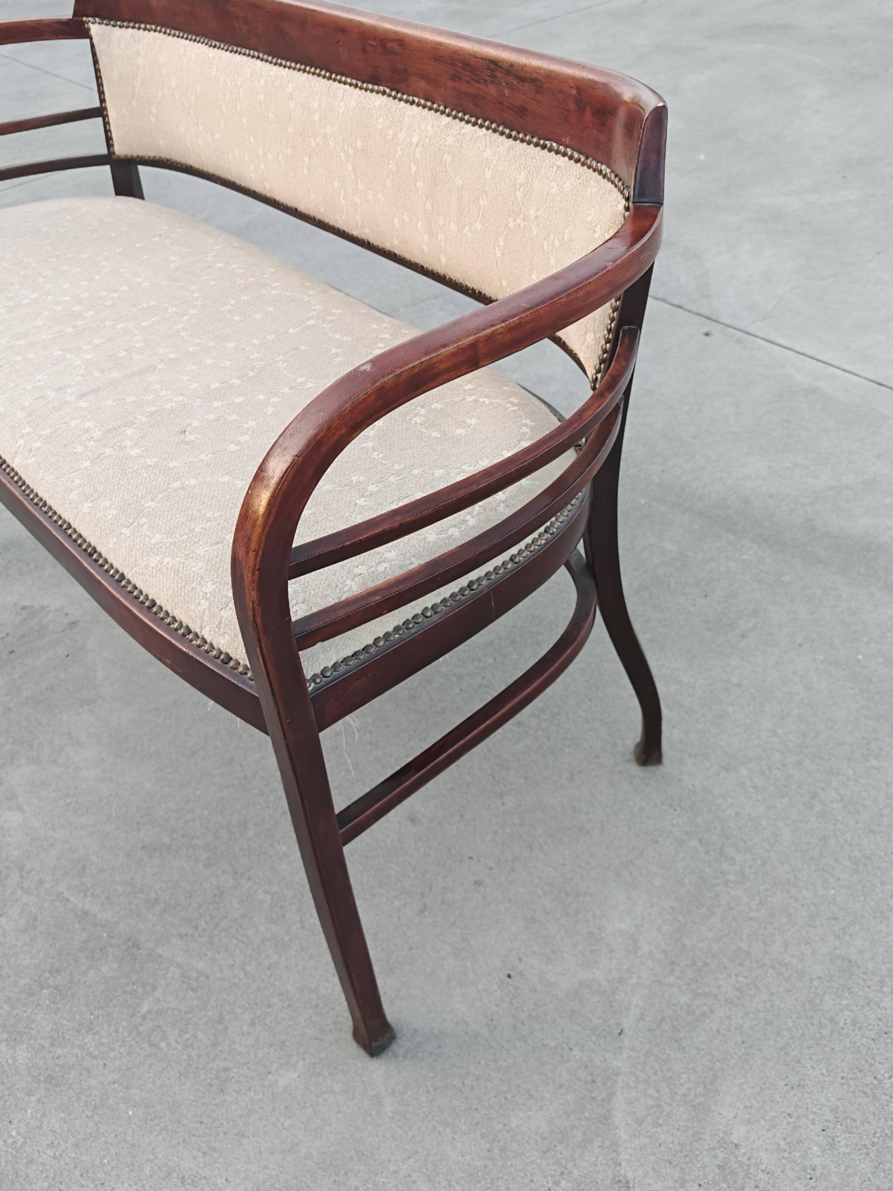 Canapé Vienna Secession No. 6214 by Otto Wagner for Thonet, 1904