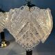 2x vintage table lamps Mazzega 'Frozen leaves'