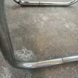 Chrome and glass bedside