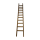 Old wooden flat roof ladder