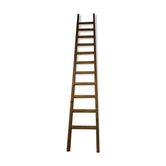Flat roof ladder made of old wood
