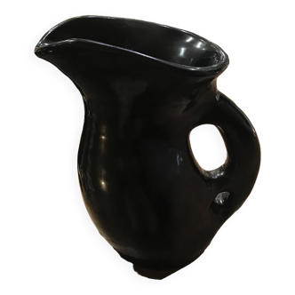 Pichet céramique noir mat Vallauris