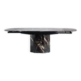 Vintage marble dining table with two extensions, Italy, 80's
