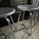 Vintage aluminium cast stools