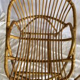 Pair of rattan basket chairs