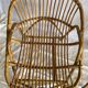 Paire de fauteuils corbeille en rotin