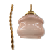 Pink glass walking lamp