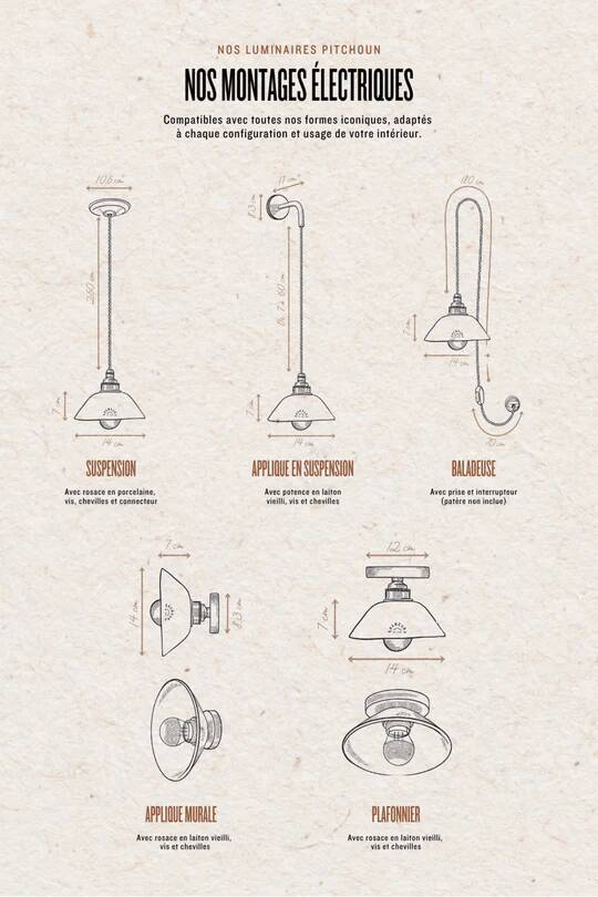 Pitchoun portable lamp in white terracotta