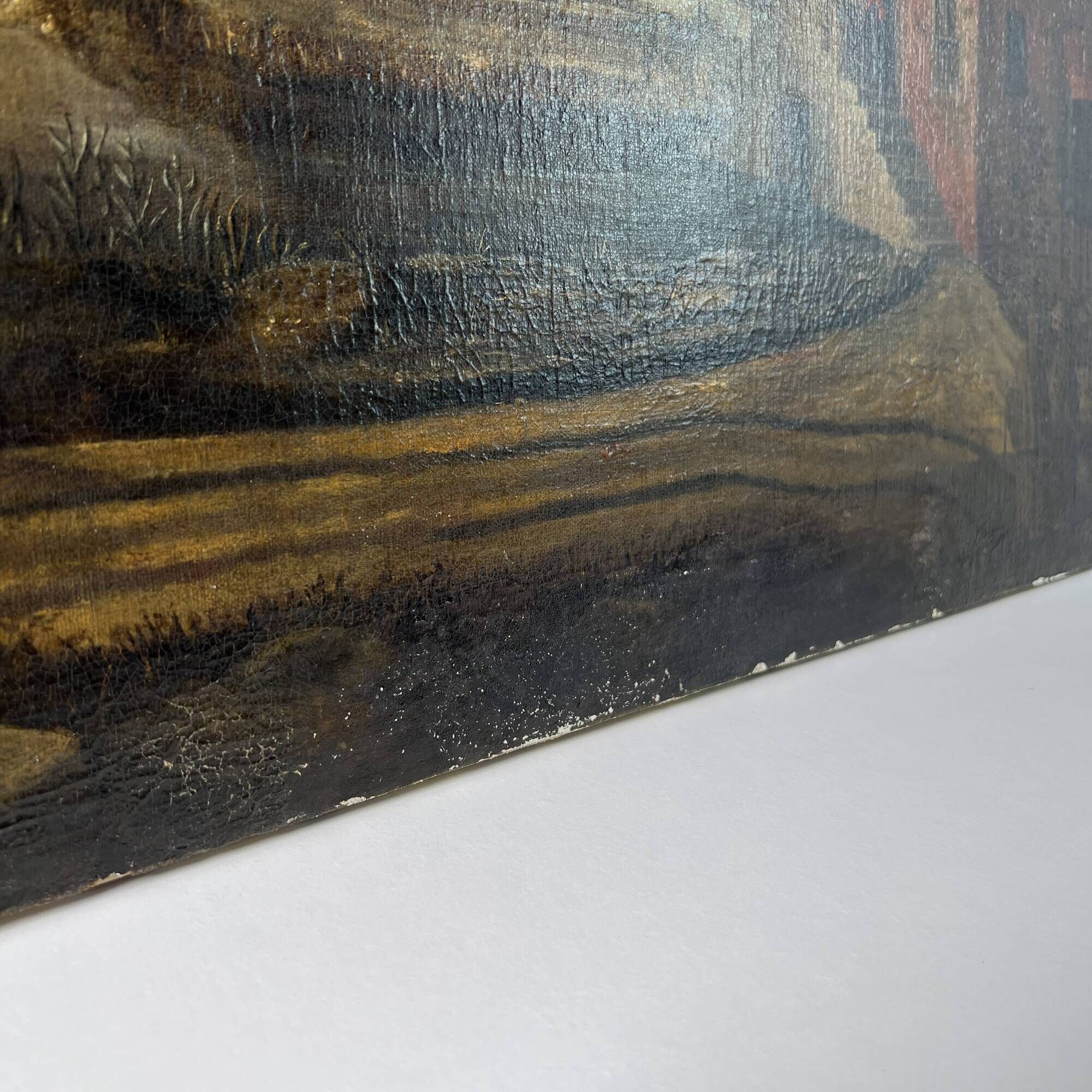 Old Table, oil on canvas, Dutch School of the 17th century Landscape