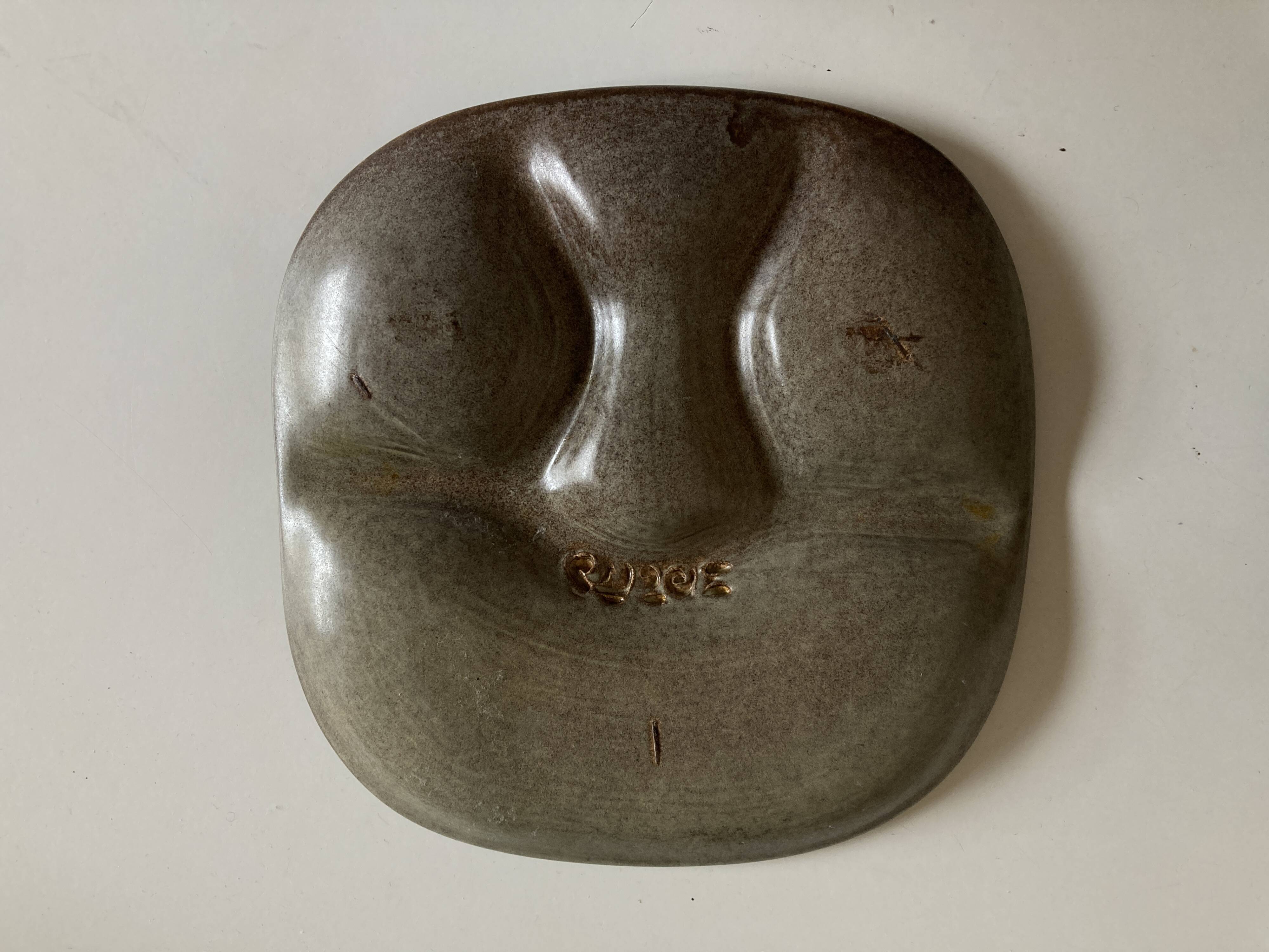 Set of 8 mid-century pottery plates Max Idlas 1960