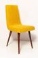 Mustard wool chair from the mid-century, Rajmund Halas, Europe, 1960s.