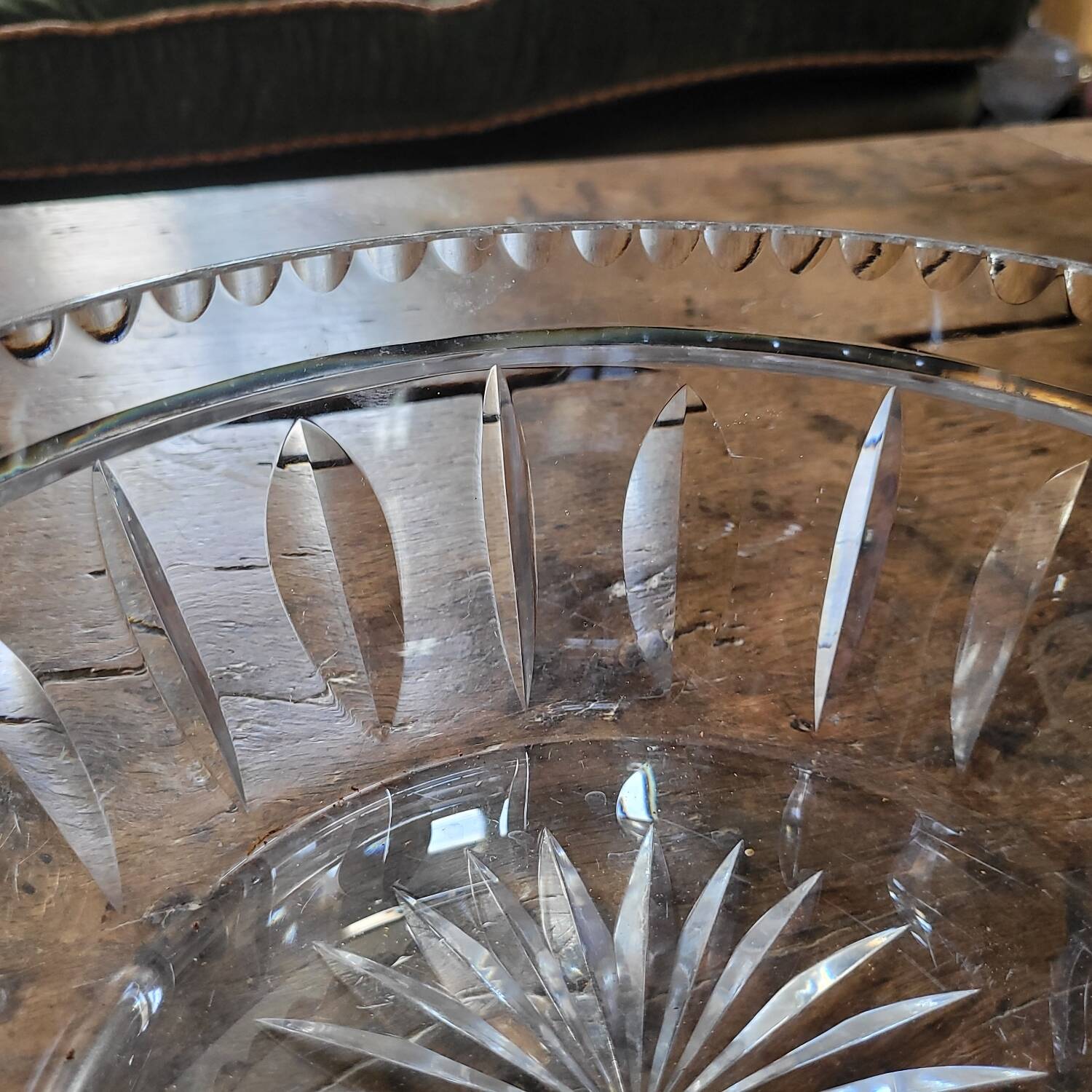 Cut crystal bowl – 1970s