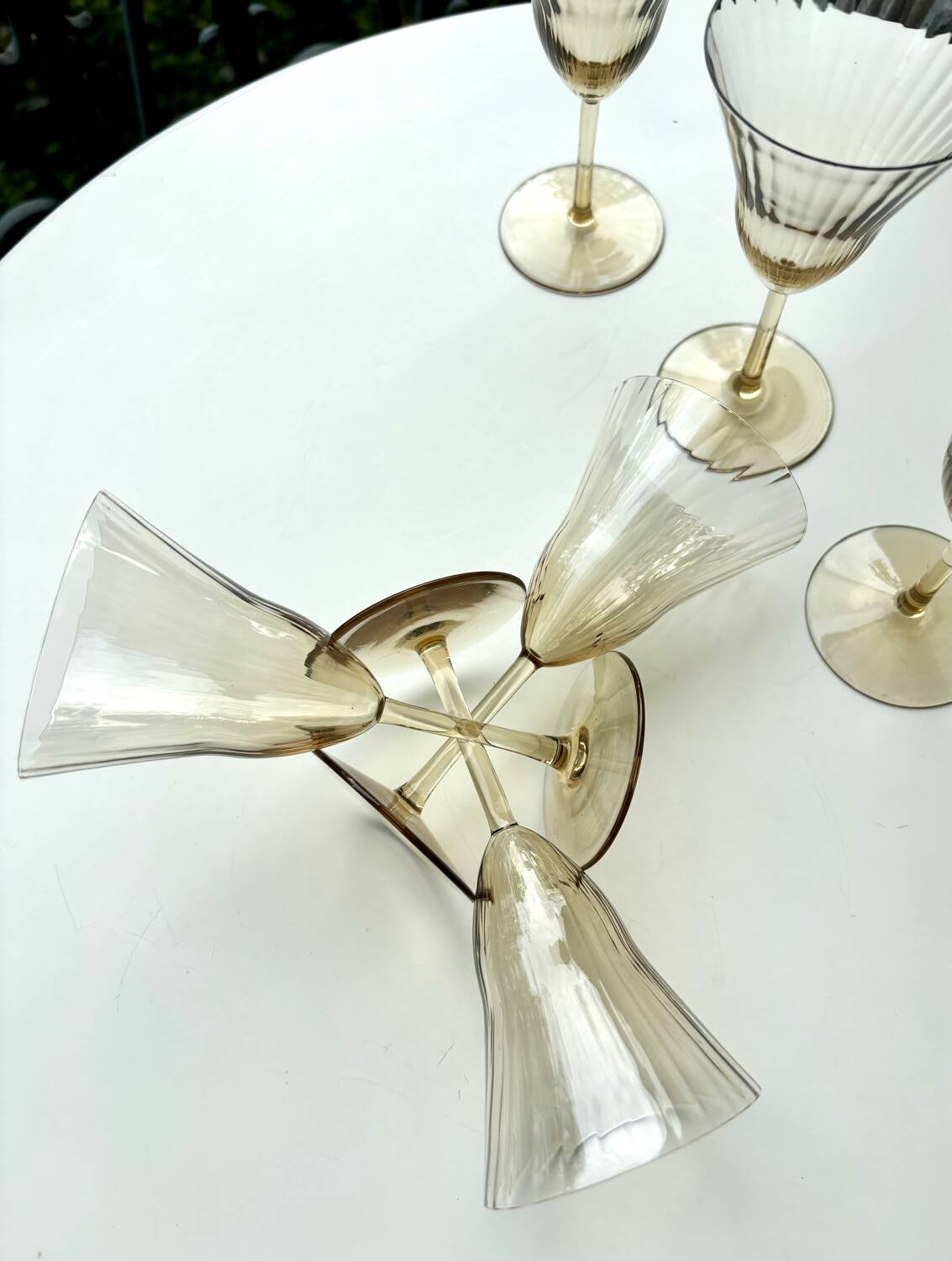 Verres style Gallée