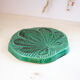 Cheese platter and its art deco green knife