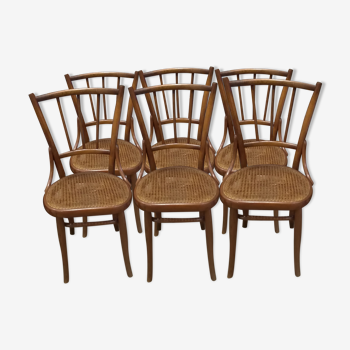 Suite de 6 chaises de Bistrot Austro-hongrois Fium 1890