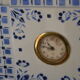 Blue ceramic table clock