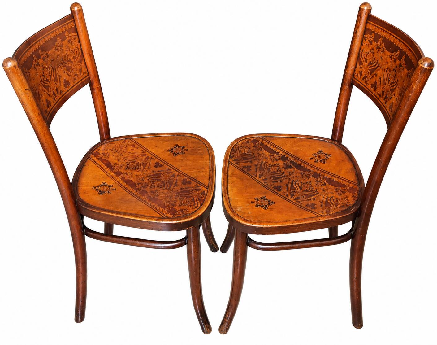 Pair of chairs Jacob & Josef Kohn Vienna 1900/1910 Art Nouveau
