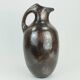ruscha art VASE jug drip glaze shades of purple black brown 1970 80s