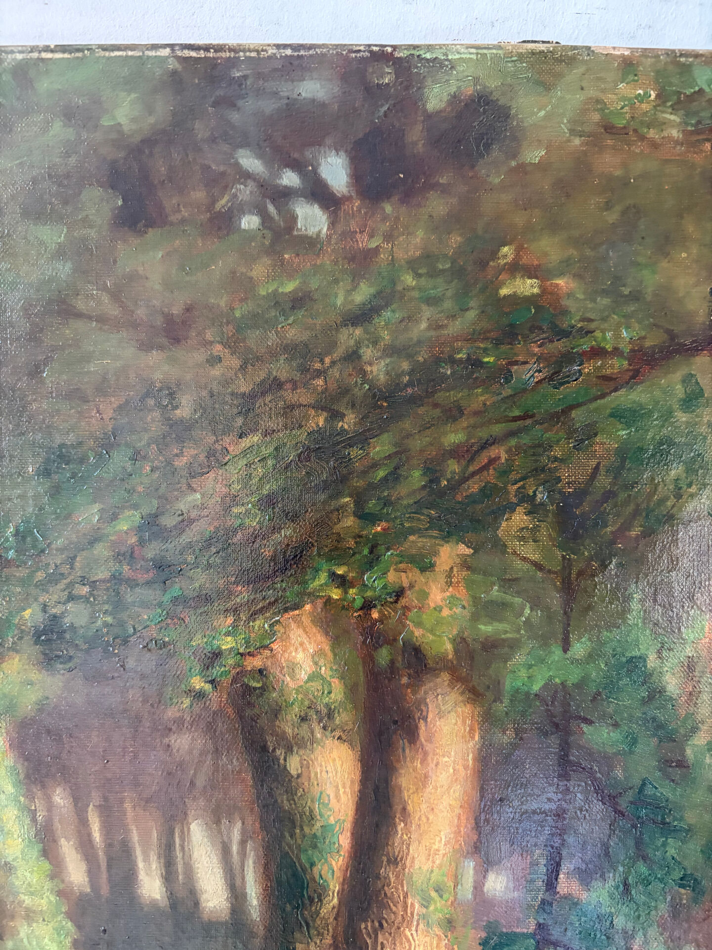 Lumière en Sous‑Bois, huile sur toile