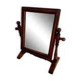 Reclining wood mirror to be laid