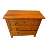 Solid pine chest of drawers