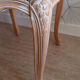 Set of 4 dining chairs in white ceruse wood Louis XV style