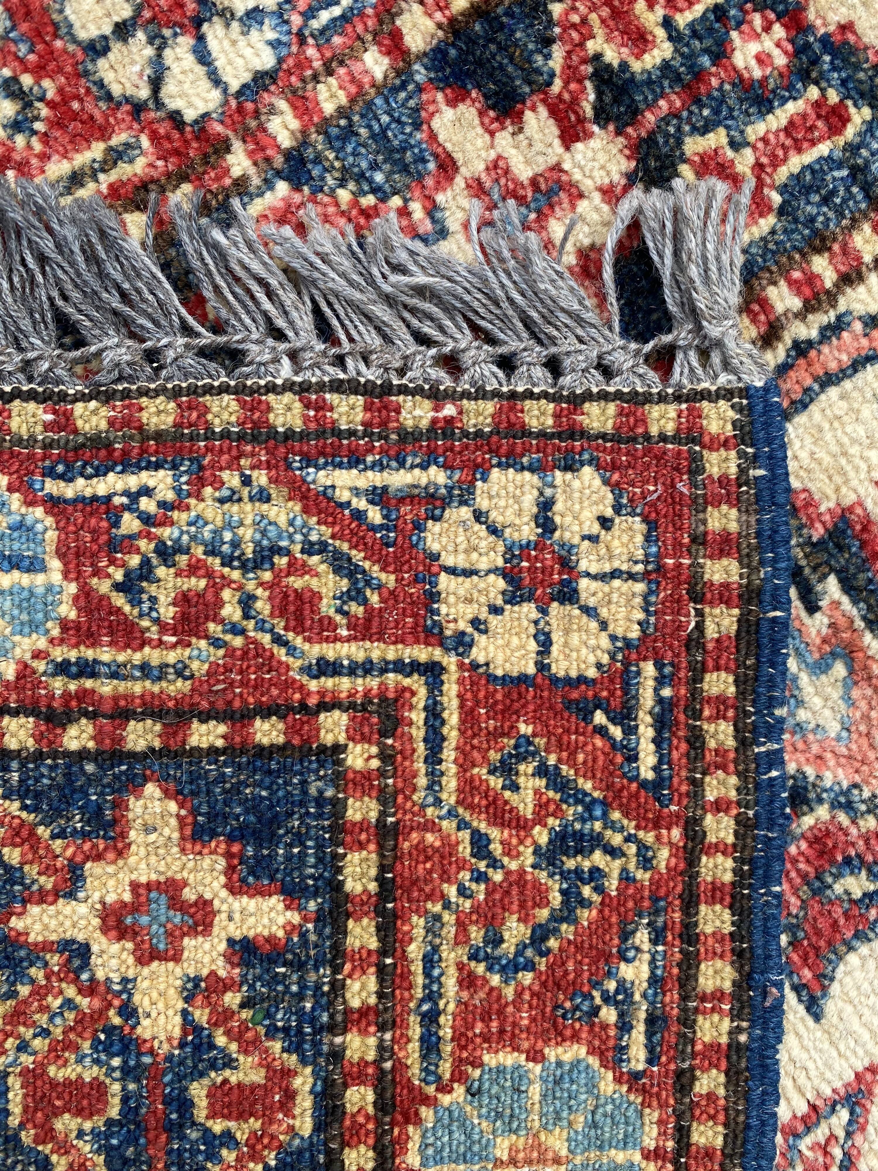 Large vintage rug Chobi Afghan handmade 274x404 cm