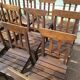 Ensemble lot de 20 chaises en bois de bistrot