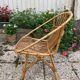 Fauteuil en rotin vintage
