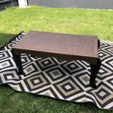 Table basse noire et bois