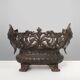 Cast Iron planter decorated with masks and lion paws, France 1850s