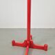 Postmodern Red Stained Beech Coat Rack with Balls, Italy, 1970s