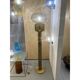Lampadaire contemporain en verre de Murano fumé et gris « Ballotton »