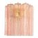 Mid-Century Modern Style Pink "Squared" Murano Glass Wall Sconce