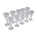 10 crystal cut crystal glasses