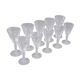 10 crystal cut crystal glasses