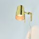 Pair Of Mid Century Scandinavian Brass Wall Lights By H.A. Jakobsson, 1960s